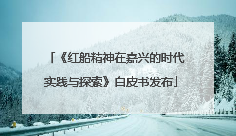《红船精神在嘉兴的时代实践与探索》白皮书发布