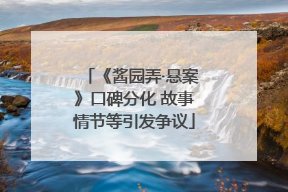 《酱园弄·悬案》口碑分化 故事情节等引发争议