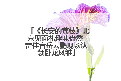 《长安的荔枝》北京见面礼趣味盎然 雷佳音岳云鹏现场认领卧龙凤雏