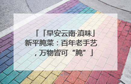 「早安云南·滇味」新平腌菜：百年老手艺，万物皆可“腌”