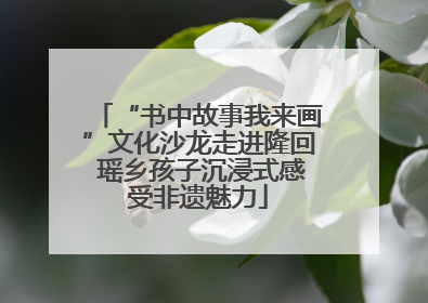 “书中故事我来画”文化沙龙走进隆回 瑶乡孩子沉浸式感受非遗魅力
