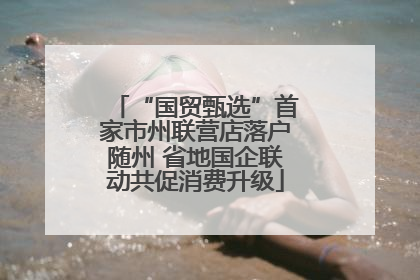 “国贸甄选”首家市州联营店落户随州 省地国企联动共促消费升级