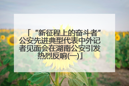 “新征程上的奋斗者”公安先进典型代表中外记者见面会在湖南公安引发热烈反响(一)