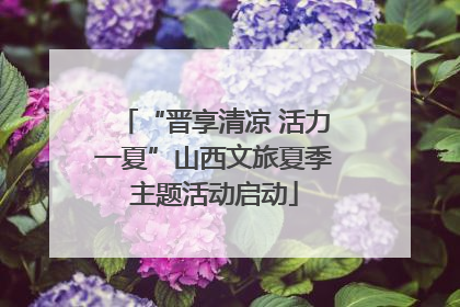 “晋享清凉 活力一夏”山西文旅夏季主题活动启动