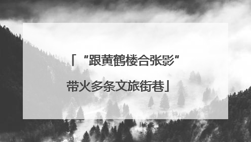“跟黄鹤楼合张影”带火多条文旅街巷