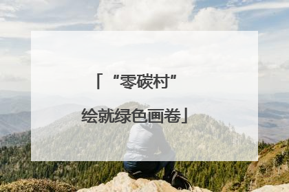 “零碳村” 绘就绿色画卷