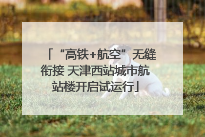 “高铁+航空”无缝衔接 天津西站城市航站楼开启试运行
