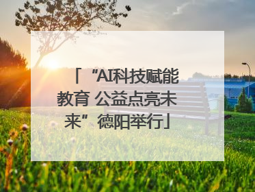 “AI科技赋能教育 公益点亮未来”德阳举行