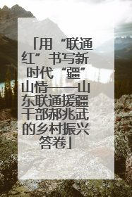 用“联通红”书写新时代“疆”山情——山东联通援疆干部郝兆武的乡村振兴答卷