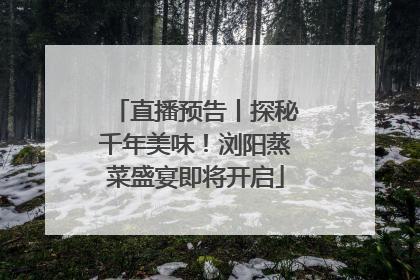 直播预告丨探秘千年美味！浏阳蒸菜盛宴即将开启