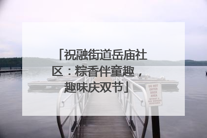 祝融街道岳庙社区：粽香伴童趣，趣味庆双节