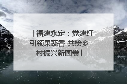 福建永定：党建红引领果蔬香 共绘乡村振兴新画卷