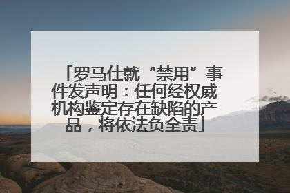 罗马仕就“禁用”事件发声明：任何经权威机构鉴定存在缺陷的产品，将依法负全责