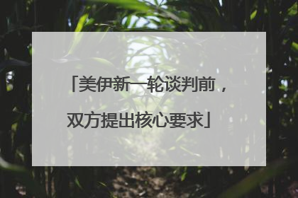 美伊新一轮谈判前，双方提出核心要求