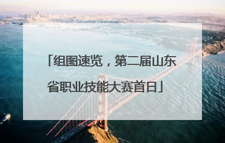 组图速览，第二届山东省职业技能大赛首日