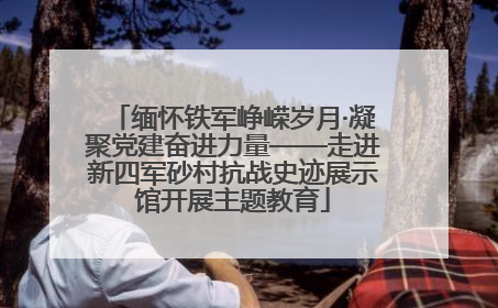 缅怀铁军峥嵘岁月·凝聚党建奋进力量——走进新四军砂村抗战史迹展示馆开展主题教育
