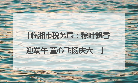 临湘市税务局：粽叶飘香迎端午 童心飞扬庆六一
