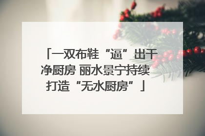一双布鞋“逼”出干净厨房 丽水景宁持续打造“无水厨房”