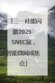 三一硅能闪耀2025 SNEC展，智能微网成焦点