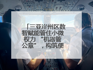 三亚崖州区数智赋能管住小微权力 “机器管公章”，构筑便民服务新生态