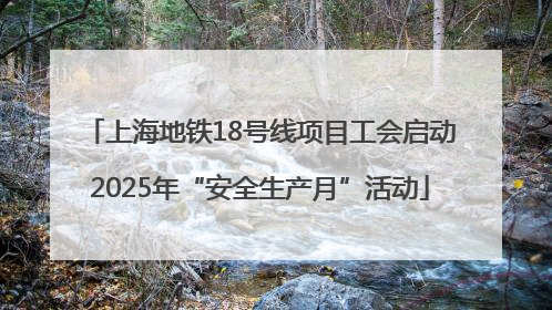 上海地铁18号线项目工会启动2025年“安全生产月”活动