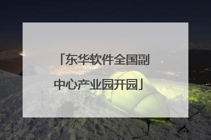 东华软件全国副中心产业园开园