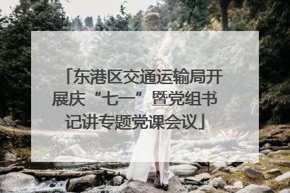 东港区交通运输局开展庆“七一”暨党组书记讲专题党课会议