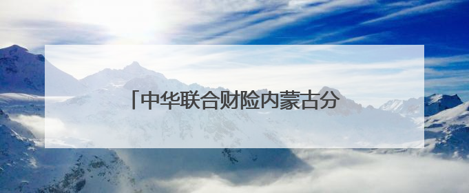中华联合财险内蒙古分公司积极参与安全宣传