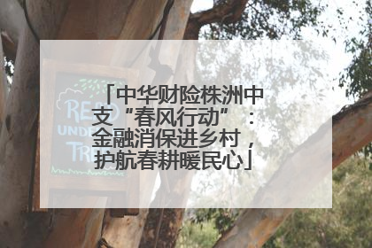 中华财险株洲中支“春风行动”：金融消保进乡村，护航春耕暖民心
