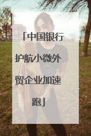 中国银行护航小微外贸企业加速跑