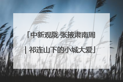 中新观陇·张掖肃南周｜祁连山下的小城大爱