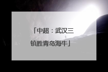 中超：武汉三镇胜青岛海牛