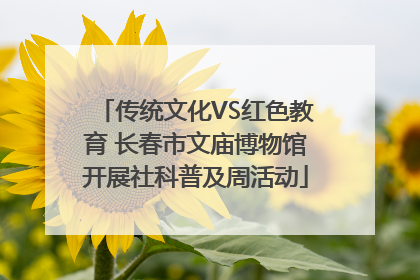 传统文化VS红色教育 长春市文庙博物馆开展社科普及周活动