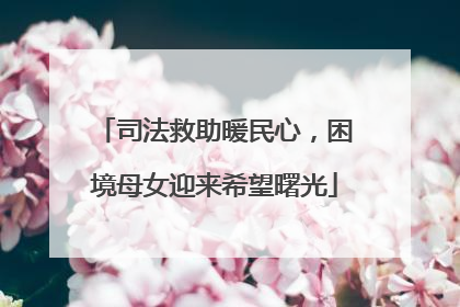 司法救助暖民心，困境母女迎来希望曙光