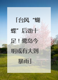 台风“蝴蝶”后劲十足！鹭岛今明或有大到暴雨