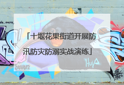 十堰花果街道开展防汛防灾防溺实战演练