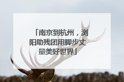 南京到杭州，浏阳助残团用脚步丈量美好世界