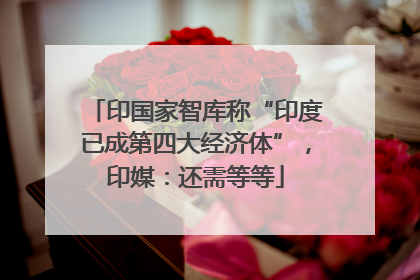 印国家智库称“印度已成第四大经济体”，印媒：还需等等