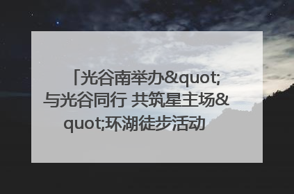 光谷南举办"与光谷同行 共筑星主场"环湖徒步活动 吸引500余名市民参与