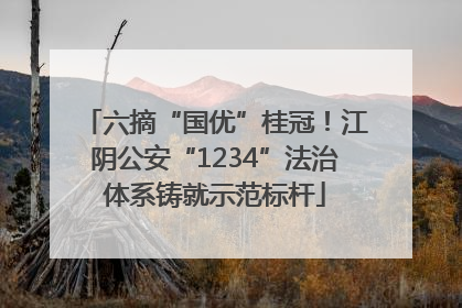 六摘“国优”桂冠！江阴公安“1234”法治体系铸就示范标杆