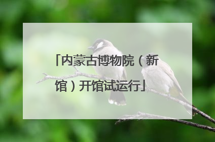 内蒙古博物院（新馆）开馆试运行