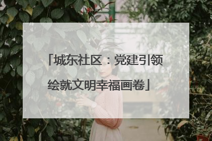 城东社区：党建引领绘就文明幸福画卷