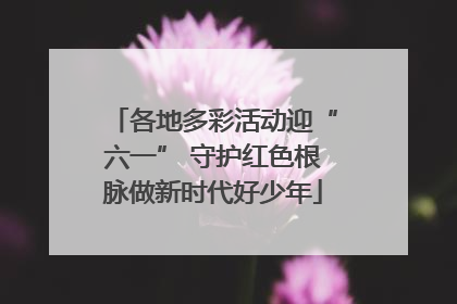 各地多彩活动迎“六一” 守护红色根脉做新时代好少年