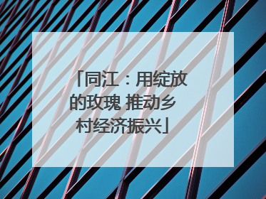 同江：用绽放的玫瑰 推动乡村经济振兴