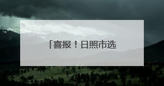 喜报！日照市选手荣获二等奖