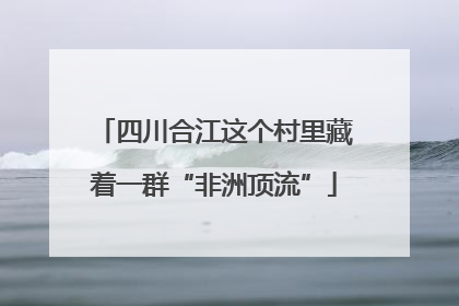 四川合江这个村里藏着一群“非洲顶流”