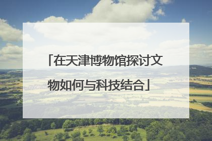 在天津博物馆探讨文物如何与科技结合