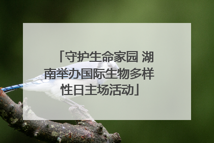 守护生命家园 湖南举办国际生物多样性日主场活动