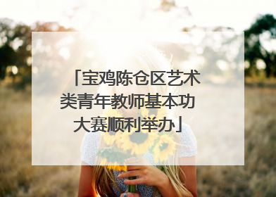 宝鸡陈仓区艺术类青年教师基本功大赛顺利举办