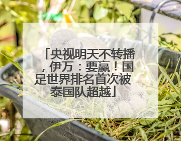 央视明天不转播，伊万：要赢！国足世界排名首次被泰国队超越